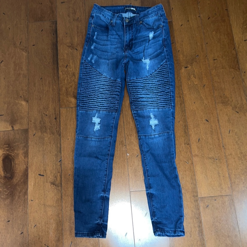 Motor Cycle Skinny Jeans